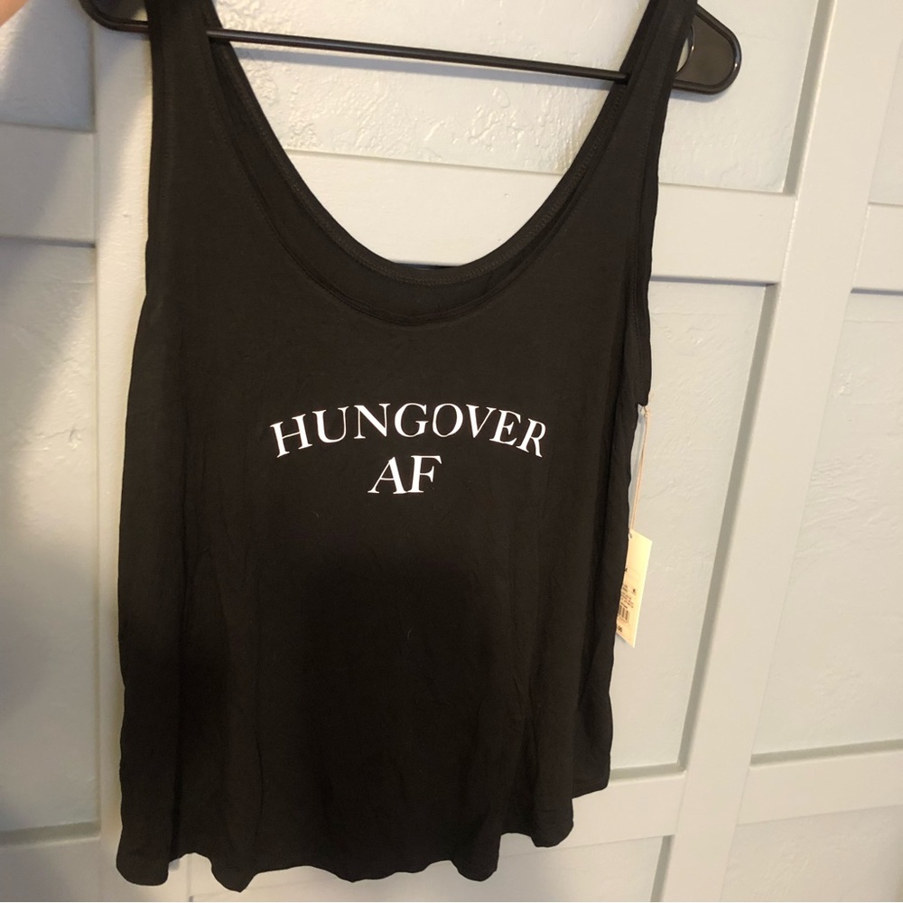 Target “Hungover AF” Black Tank NWT